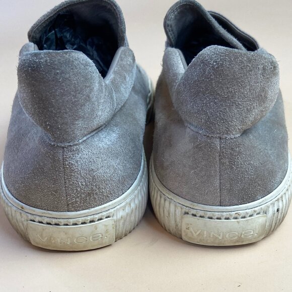 Vince Slip On Leather Sneakers Taupe Suede - Size 9.5 - Picture 8 of 10